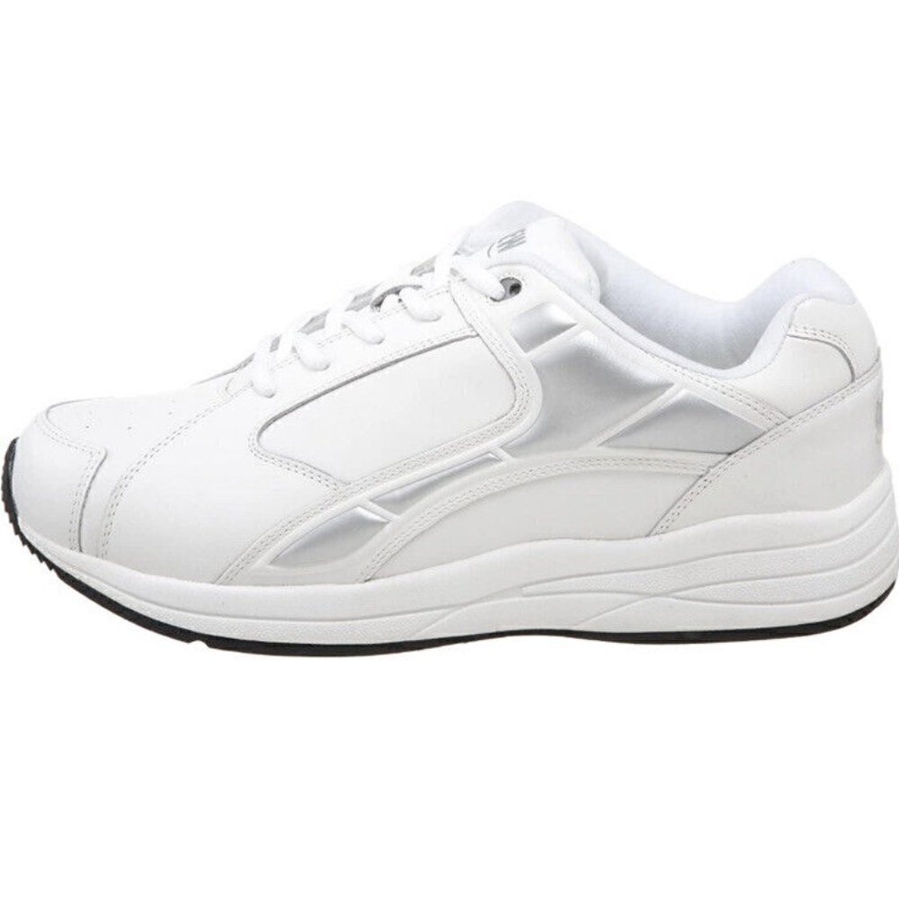 Drew‎ Mens Force White Leather Comfort Sneaker Size 7.5 Wide New 40960-22